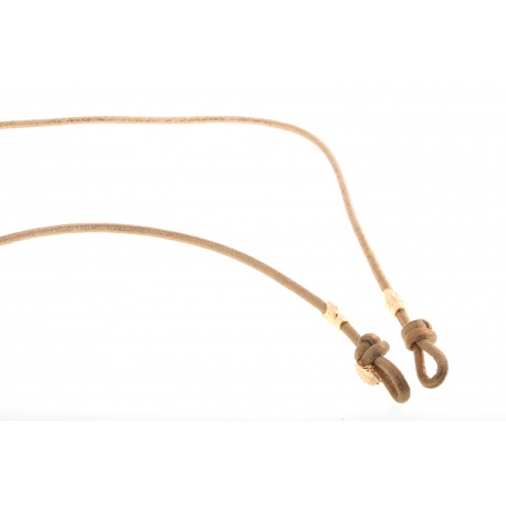 <p><span>Want to stroll stylish during summer without fear of losing your sunglasses? These sunglass cords are perfect to match every outfit! A very practical cord for any type of glasses.</span></p>
<p></p>
<p>Vintage gold leather cord with 18k gold plated snake head.</p>
<p><br />Approximate length: 82cm</p>
<p></p>