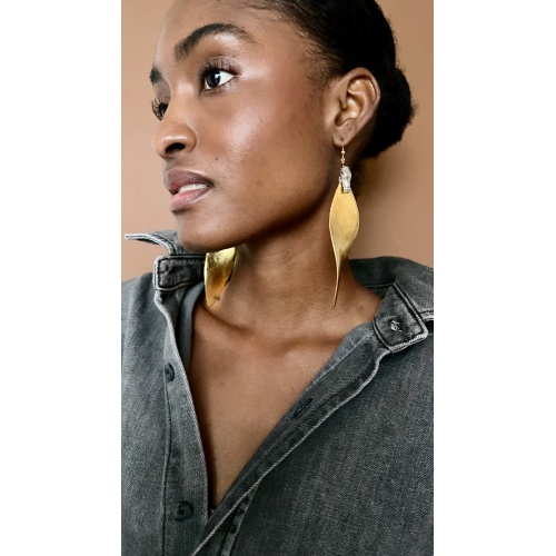 FLORENCIA XL EARRINGS, GOLDEN NIGHT