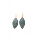 FLORENCIA STINGRAY EARRINGS, GREEN