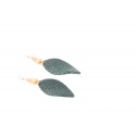 FLORENCIA STINGRAY EARRINGS, GREEN