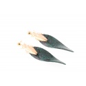 FLORENCIA BIG BUG EARRINGS, GREEN